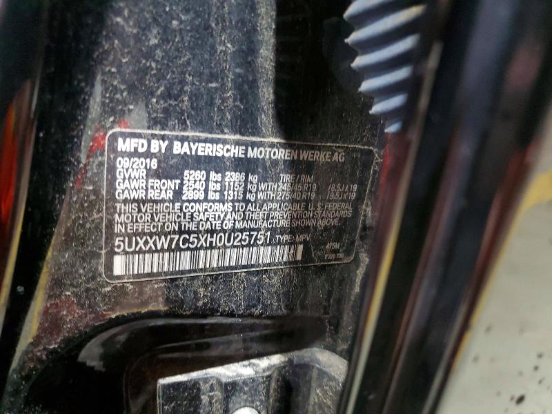 Aukcja sprzedaży 2017 Bmw X4, vin: 5UXXW7C5XH0U25751, numer aukcji: 64536386