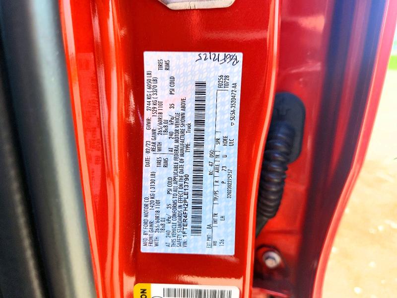 65364016 :رقم المزاد ، 1FTER4FH2PLE13790 vin ، 2023 Ford Ranger مزاد بيع