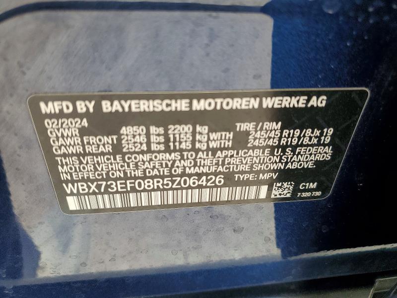 Aukcja sprzedaży 2024 Bmw X1, vin: WBX73EF08R5Z06426, numer aukcji: 62323776