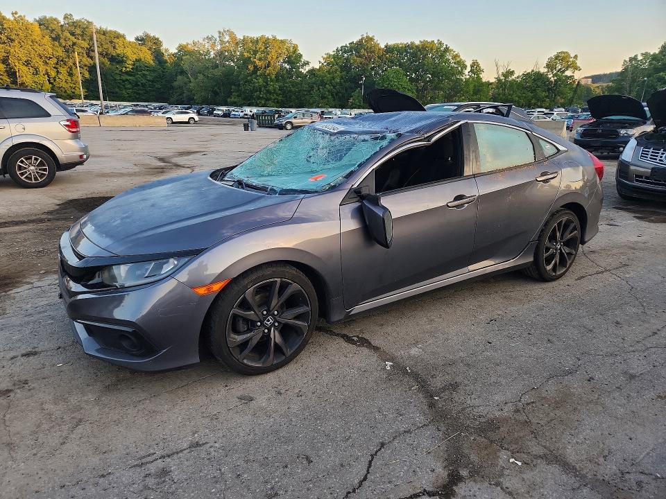 65473846 :رقم المزاد ، 2HGFC2F88KH502832 vin ، 2019 Honda Civic مزاد بيع