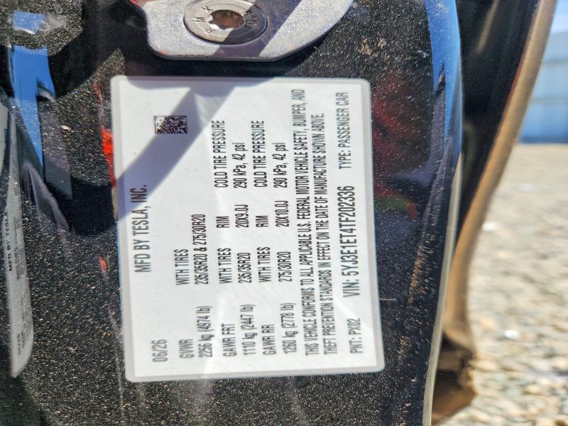 Aukcja sprzedaży 2026 Tesla Model 3, vin: 5YJ3E1ET4TF202336, numer aukcji: 64931296