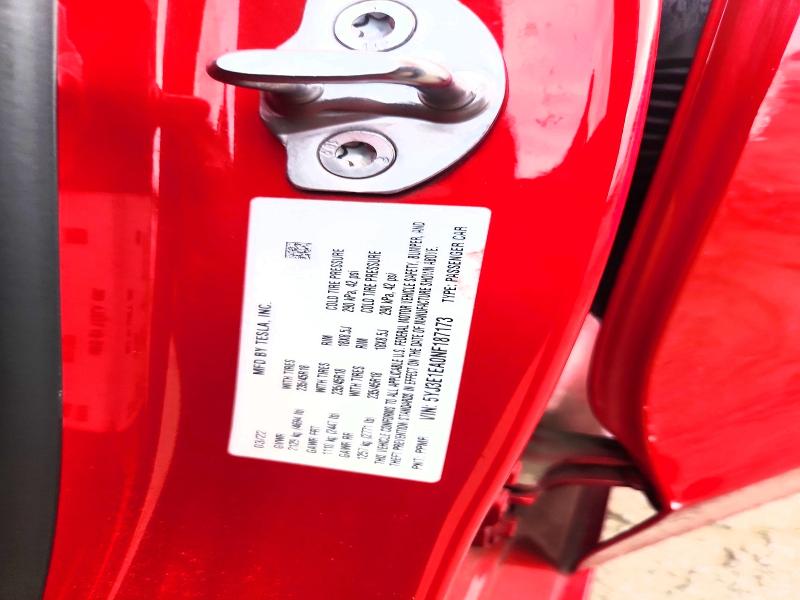 64837446 :رقم المزاد ، 5YJ3E1EA0NF187173 vin ، 2022 Tesla Model 3 مزاد بيع