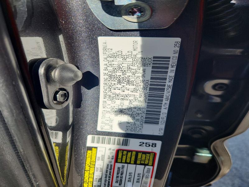Auction sale of the 2012 Toyota Tacoma, vin: 3TMJU4GNXCM134131, lot number: 64336546