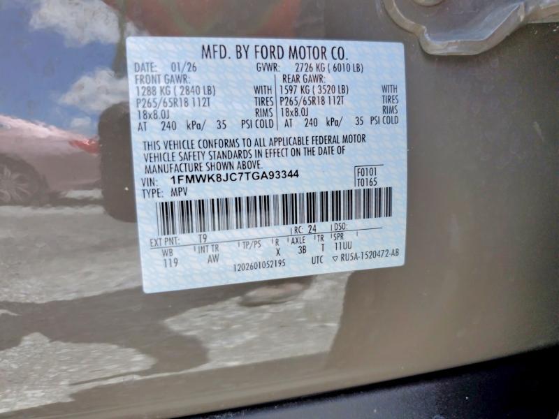 Продажа на аукционе авто 2026 Ford Explorer, vin: 1FMWK8JC7TGA93344, номер лота: 63369786