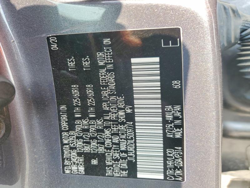 Продажа на аукционе авто 2020 Lexus Nx, vin: JTJHJRDZXL5009774, номер лота: 64344436