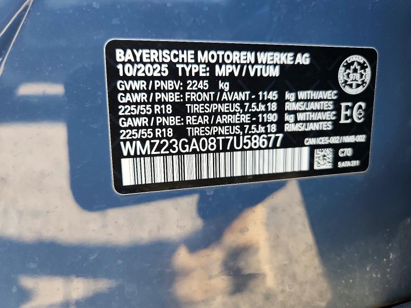 Продаж на аукціоні авто 2026 Mini Countryman, vin: WMZ23GA08T7U58677, номер лоту: 66196626