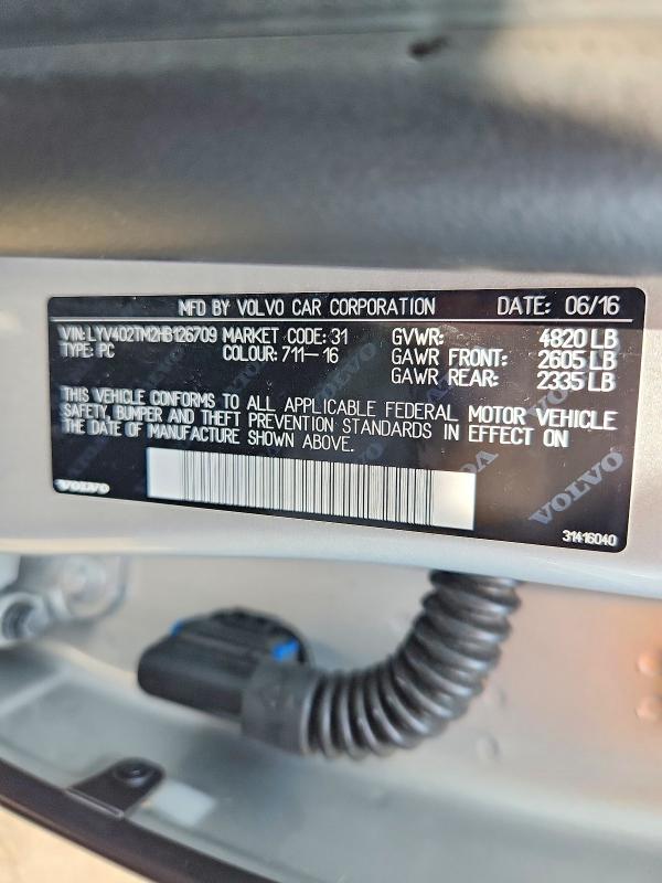 Aukcja sprzedaży 2017 Volvo S60, vin: LYV402TM2HB126709, numer aukcji: 64295946