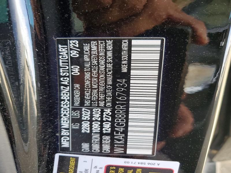 Продажа на аукционе авто 2024 Mercedes-benz C, vin: W1KAF4GB8RR167934, номер лота: 66071376
