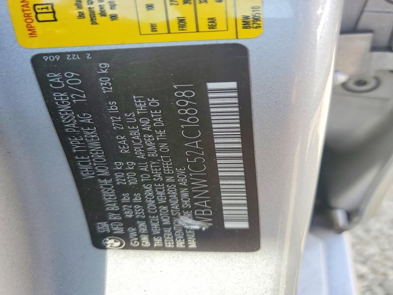 64935676 :رقم المزاد ، WBANW1C52AC168981 vin ، 2010 Bmw 535 مزاد بيع