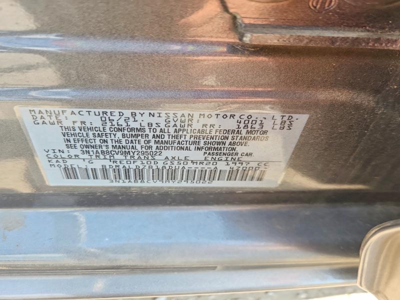 65733656 :رقم المزاد ، 3N1AB8CV9MY295022 vin ، 2021 Nissan Sentra مزاد بيع