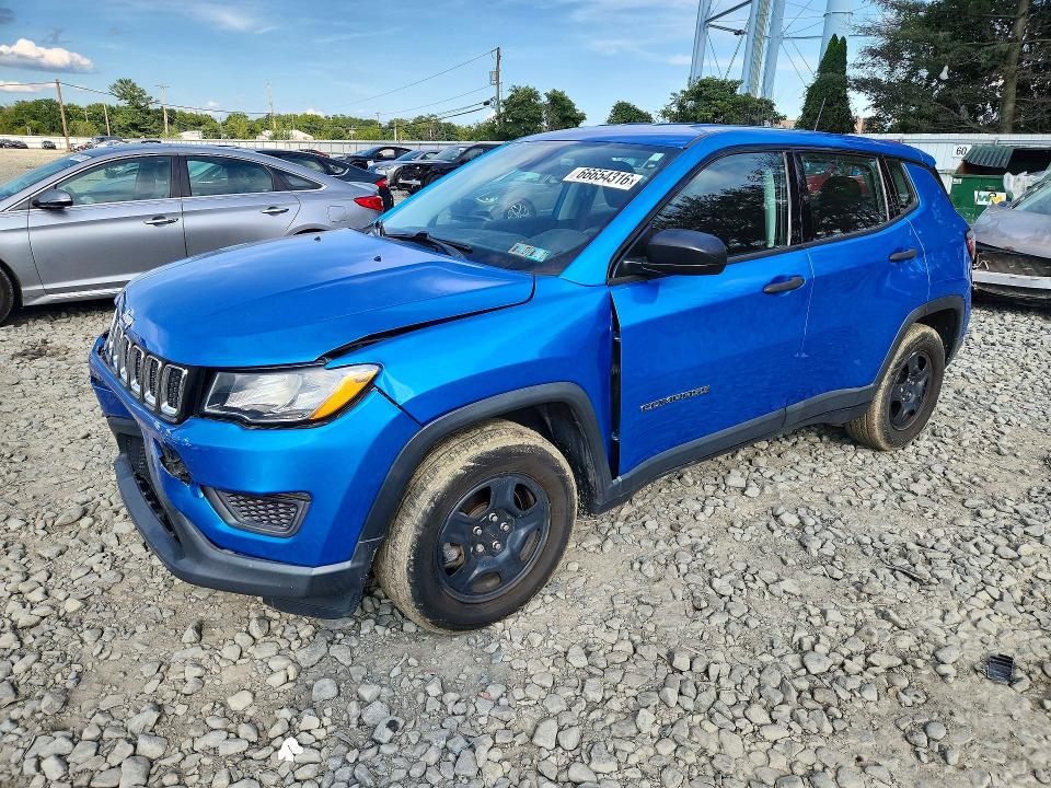 Продаж на аукціоні авто 2020 Jeep Compass, vin: 3C4NJCAB5LT247882, номер лоту: 66654316