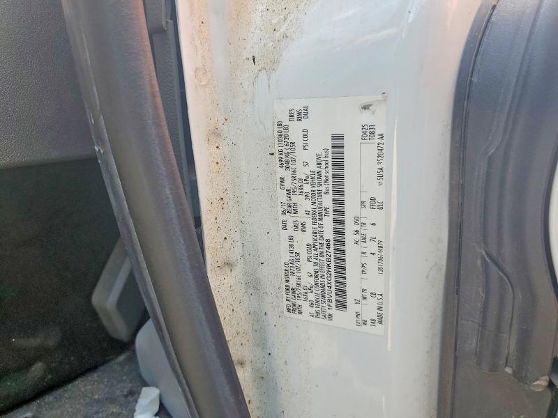 66471206 :رقم المزاد ، 1FBVU4XG2HKB27468 vin ، 2017 Ford Transit مزاد بيع