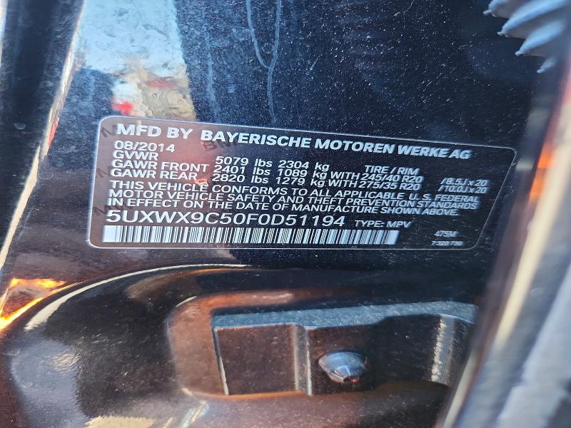 Aukcja sprzedaży 2015 Bmw X3, vin: 5UXWX9C50F0D51194, numer aukcji: 65839736