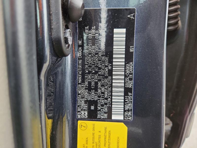 Aukcja sprzedaży 2009 Lexus Rx, vin: 2T2HK31U19C115298, numer aukcji: 61214976
