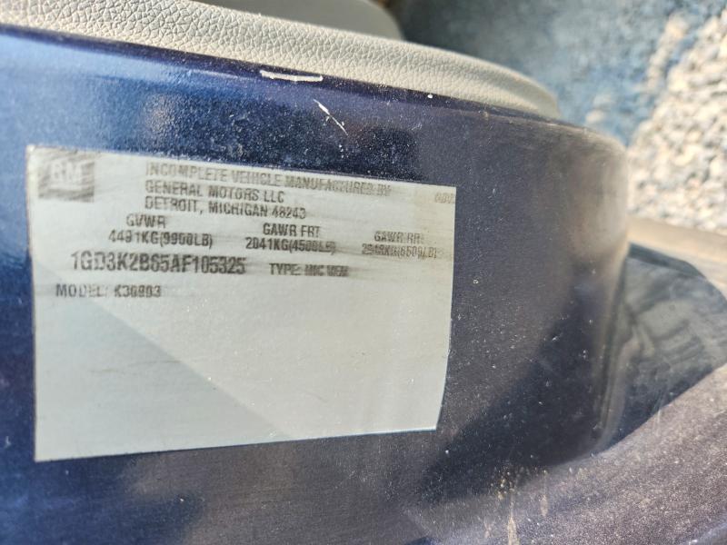 64636516 :رقم المزاد ، 1GD3K2B65AF105325 vin ، 2010 Gmc Sierra مزاد بيع