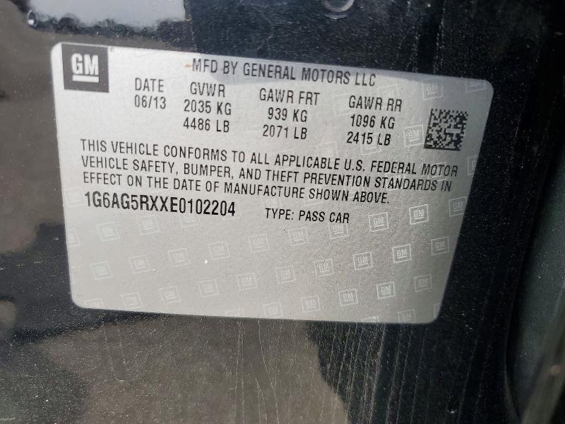 Продаж на аукціоні авто 2014 Cadillac Ats, vin: 1G6AG5RXXE0102204, номер лоту: 64695456