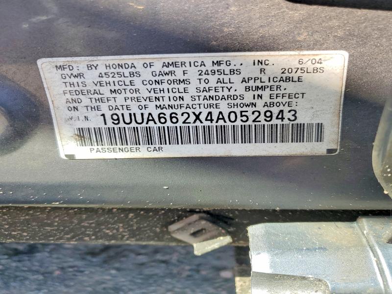 64818076 :رقم المزاد ، 19UUA662X4A052943 vin ، 2004 Acura Tl مزاد بيع