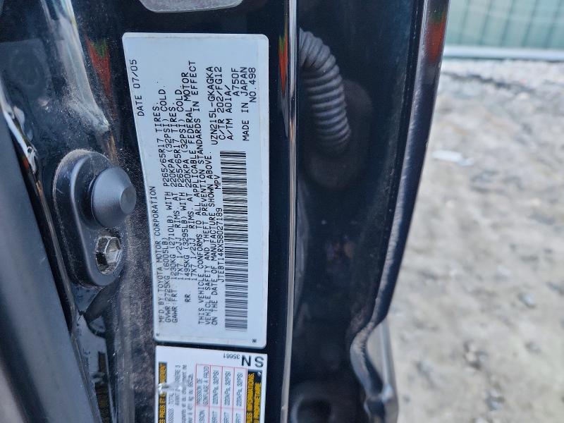 65302586 :رقم المزاد ، JTEBT14RX58027189 vin ، 2005 Toyota 4runner مزاد بيع
