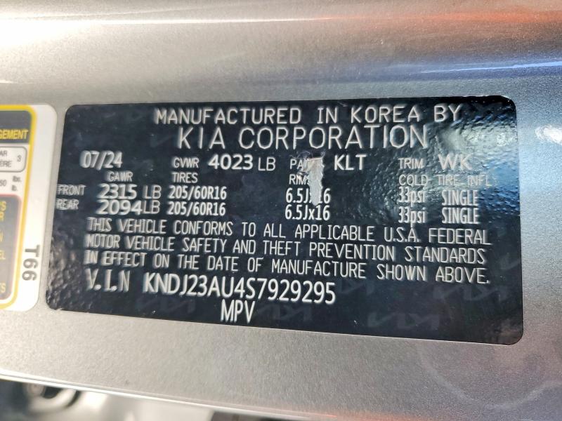 Продажа на аукционе авто 2025 Kia Soul, vin: KNDJ23AU4S7929295, номер лота: 62705286