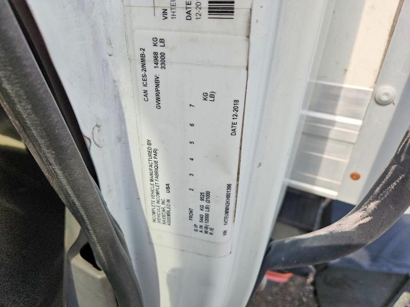 60700526 :رقم المزاد ، 1HTEUMMN2KH801396 vin ، 2019 International Mv607 مزاد بيع