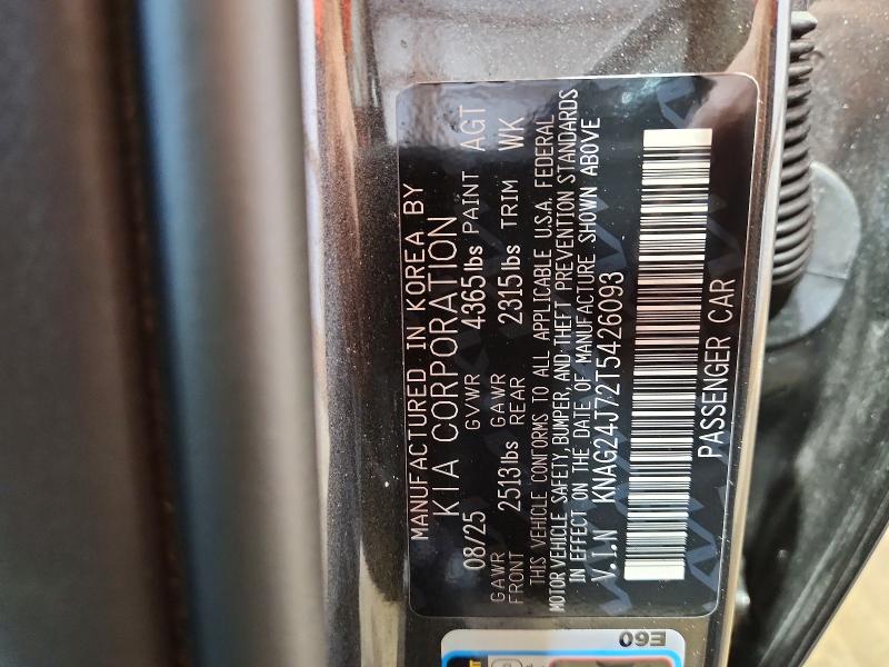 Продажа на аукционе авто 2026 Kia K5, vin: KNAG24J72T5426093, номер лота: 65220076