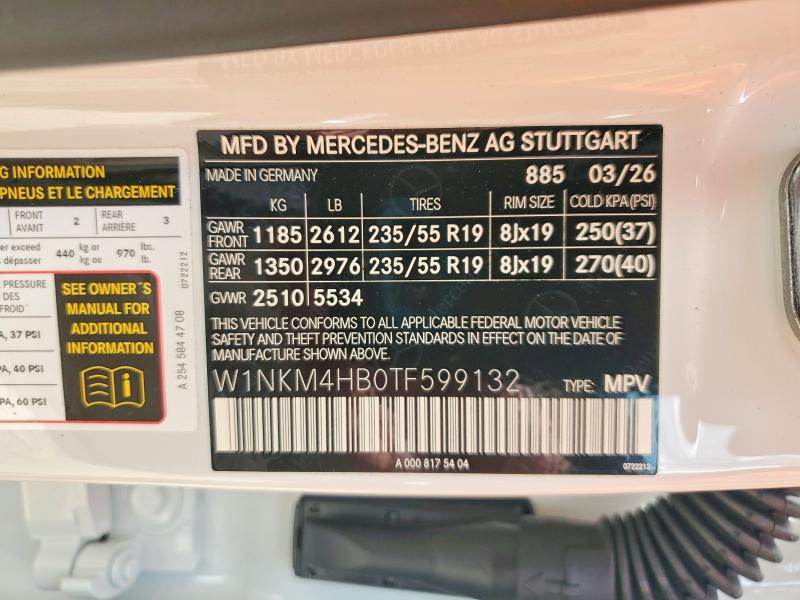 2026 Mercedes-benz Glc მანქანა იყიდება აუქციონზე, vin: W1NKM4HB0TF599132, აუქციონის ნომერი: 64367146