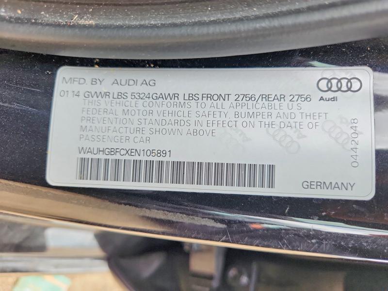 Aukcja sprzedaży 2014 Audi A6, vin: WAUHGBFCXEN105891, numer aukcji: 64268726