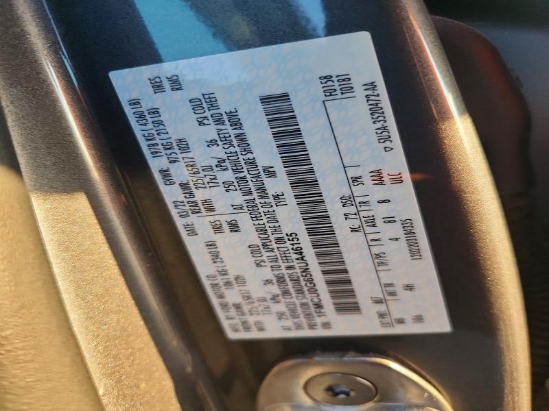 Продажа на аукционе авто 2022 Ford Escape, vin: 1FMCU0G65NUA46155, номер лота: 62986766