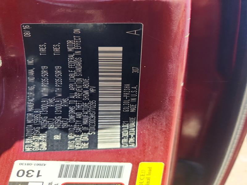 64625626 :رقم المزاد ، 5TDXZ3DC9HS770295 vin ، 2017 Toyota Sienna مزاد بيع
