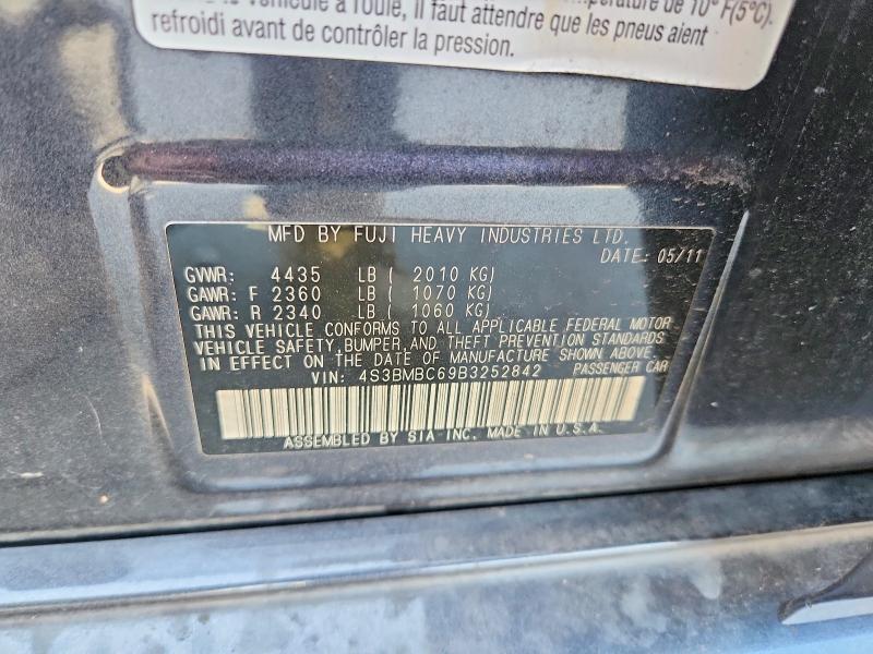 Aukcja sprzedaży 2011 Subaru Legacy, vin: 4S3BMBC69B3252842, numer aukcji: 64443496