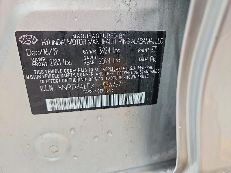 2020 Hyundai Elantra მანქანა იყიდება აუქციონზე, vin: 5NPD84LFXLH576297, აუქციონის ნომერი: 64737686