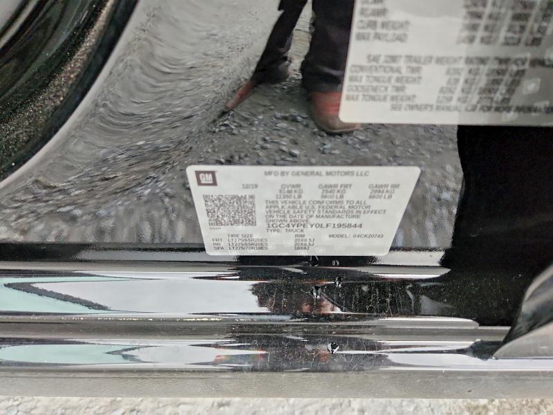 Продажа на аукционе авто 2020 Chevrolet Silverado, vin: 1GC4YPEY0LF195844, номер лота: 65578986