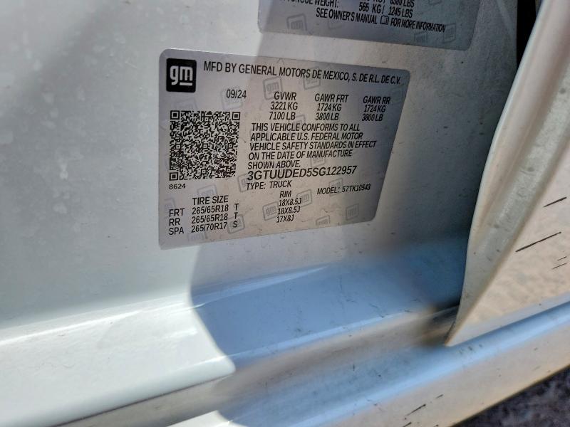 64315586 :رقم المزاد ، 3GTUUDED5SG122957 vin ، 2025 Gmc Sierra مزاد بيع