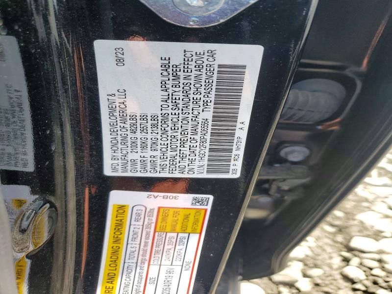 Продаж на аукціоні авто 2023 Honda Accord, vin: 1HGCY2F80PA065564, номер лоту: 63302496