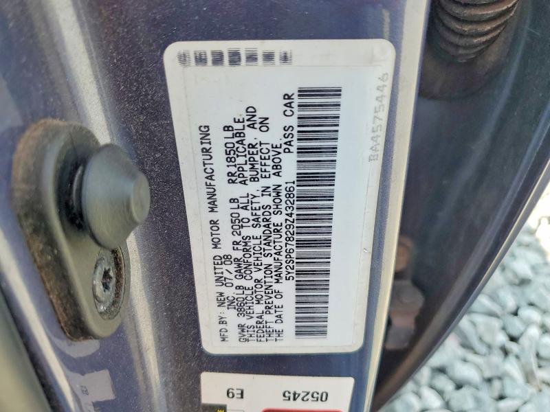 64276066 :رقم المزاد ، 5Y2SP67829Z432861 vin ، 2009 Pontiac Vibe مزاد بيع