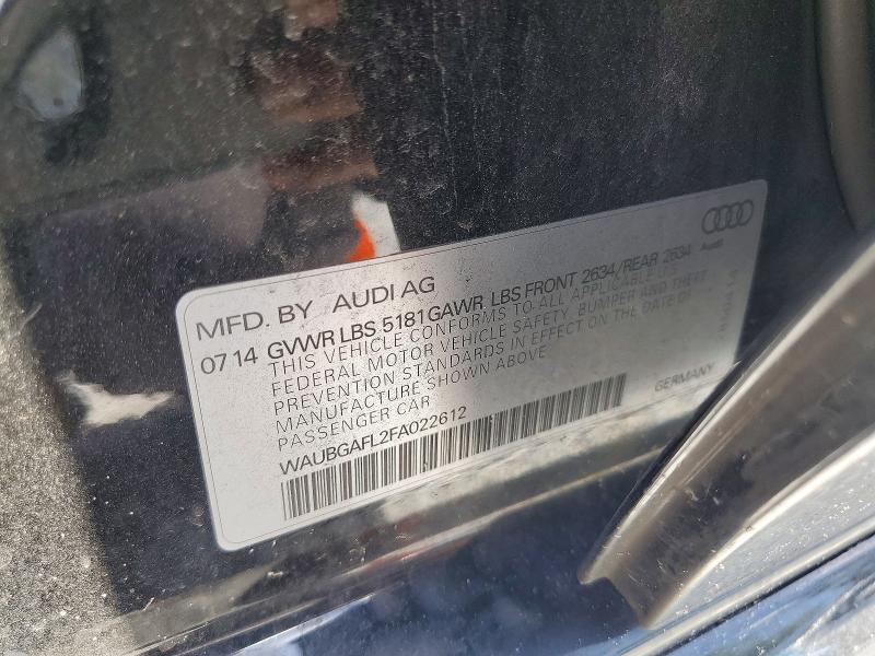 Aukcja sprzedaży 2015 Audi S4, vin: WAUBGAFL2FA022612, numer aukcji: 64793436