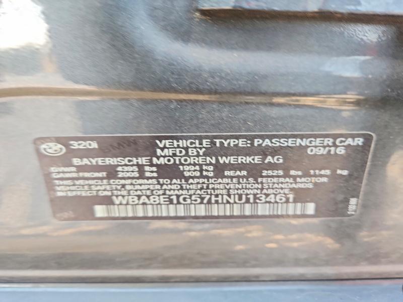 Aukcja sprzedaży 2017 Bmw 320, vin: WBA8E1G57HNU13461, numer aukcji: 64384956