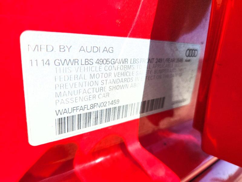 Продаж на аукціоні авто 2015 Audi A4, vin: WAUFFAFL8FN021459, номер лоту: 64116696