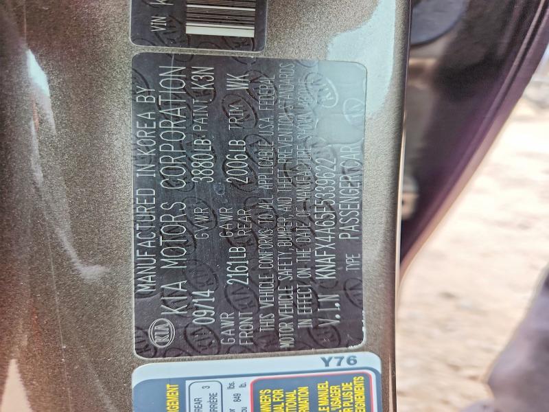 Aukcja sprzedaży 2015 Kia Forte, vin: KNAFX4A65F5339622, numer aukcji: 64448056