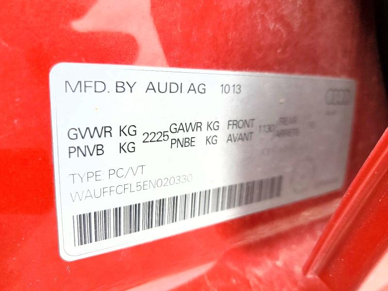 Продаж на аукціоні авто 2014 Audi A4, vin: WAUFFCFL5EN020330, номер лоту: 64099026