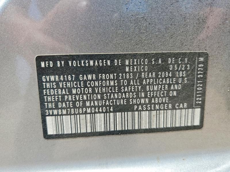 Продаж на аукціоні авто 2023 Volkswagen Jetta, vin: 3VWBM7BU6PM044014, номер лоту: 66086686