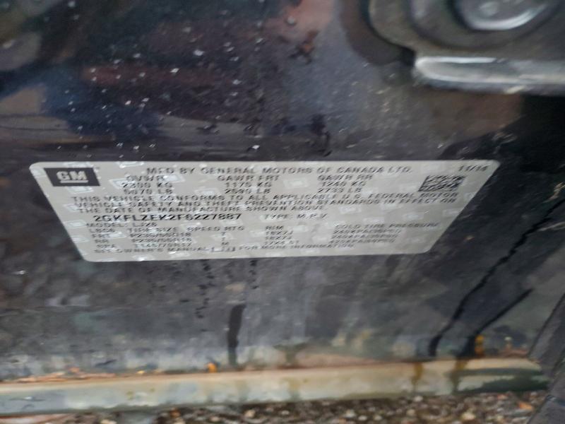 Aukcja sprzedaży 2015 Gmc Terrain, vin: 2GKFLZEK2F6227887, numer aukcji: 63122776