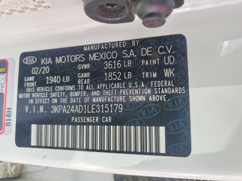 Продажа на аукционе авто 2020 Kia Rio, vin: 3KPA24AD1LE315179, номер лота: 63917936