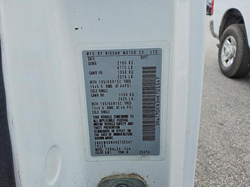 Продаж на аукціоні авто 2017 Nissan Nv200, vin: 3N6CM0KN3HK705547, номер лоту: 69807376