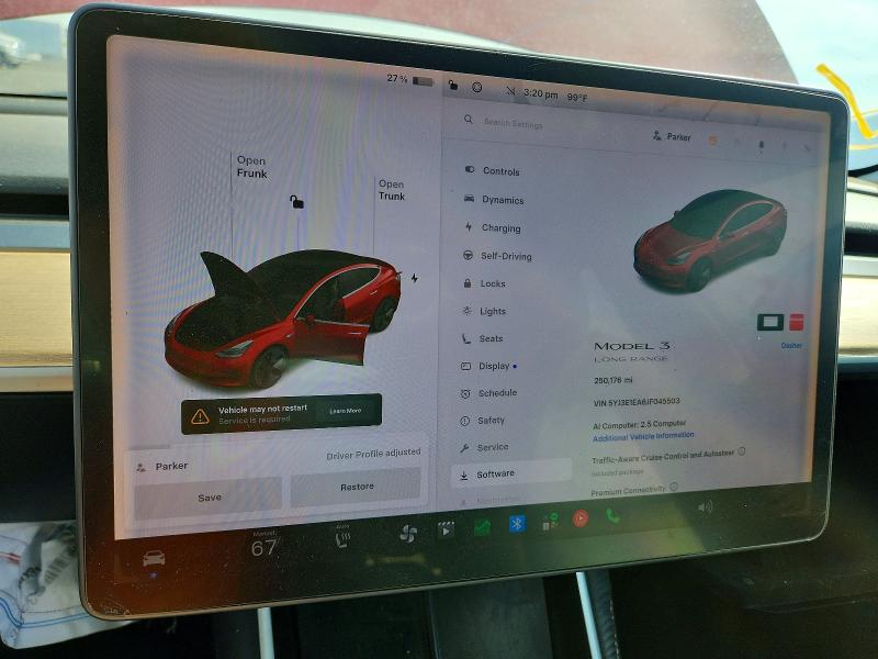 66068646 :رقم المزاد ، 5YJ3E1EA6JF045503 vin ، 2018 Tesla Model 3 مزاد بيع