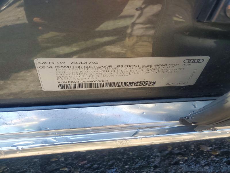 66791856 :رقم المزاد ، WAU32AFD9FN005861 vin ، 2015 Audi A8 مزاد بيع