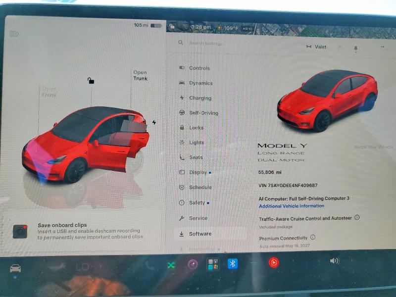 Aukcja sprzedaży 2022 Tesla Model Y, vin: 7SAYGDEE4NF409687, numer aukcji: 64365746