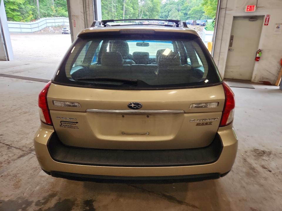 2008 Subaru Outback მანქანა იყიდება აუქციონზე, vin: 4S4BP62C587324087, აუქციონის ნომერი: 67418466