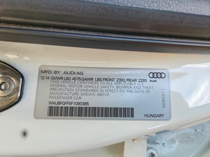 65604186 :رقم المزاد ، WAUBFGFF5F1090385 vin ، 2015 Audi A3 مزاد بيع