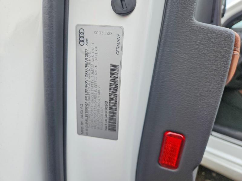 2019 Audi A6 მანქანა იყიდება აუქციონზე, vin: WAUL2AF24KN068200, აუქციონის ნომერი: 64330186